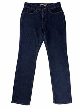 Levi's 525 Perfect Waist Straight Leg Jeans Dark Indigo Wash Size 8